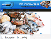 Tablet Screenshot of eastwestseafoods.com